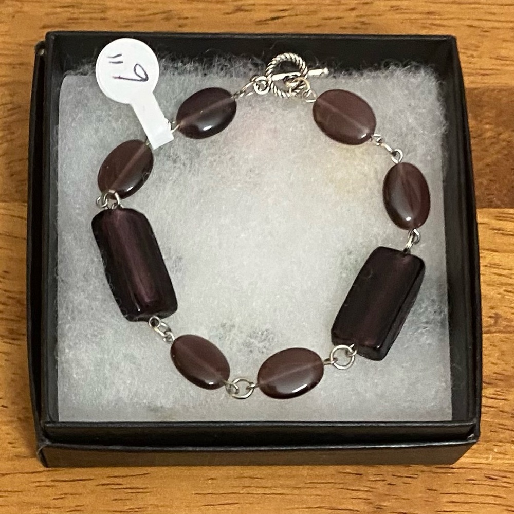 NEW Smoky Agate bracelet and earrings